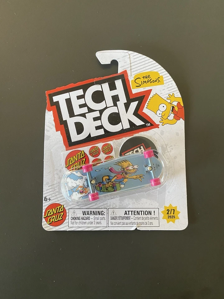 Tech Deck Santa Cruz x The Simpsons 1/7, 2/7, 3/7 Fingerboard Skateboard NEW - image 4 of 4