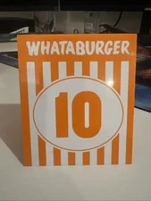 Whataburger Table Tent Number 10