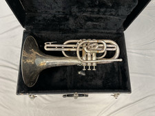 QUALITY AMERICAN MADE BACH U.S.A. SILVER MARCHING MELLOPHONE  CASE