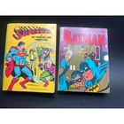 Vintage DC Comics Superman Batman Big Little Books Lot 1980s Kids Reading
