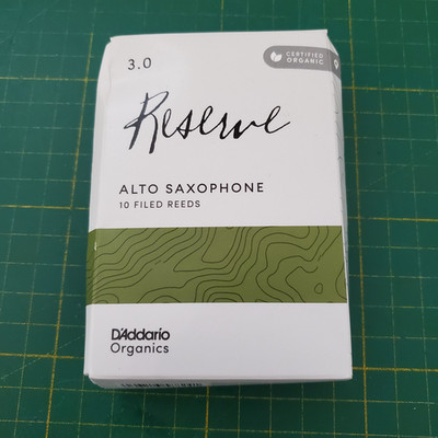 D'Addario Reserve Organics Altsaxophon Blätter 3.0 Filed 10er Pack Neu OVP
