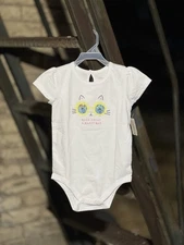 GARANIMALS Baby Girls 18M Graphic Short Sleeve Bodysuit Make Today A Happy Day