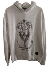 Harry Potter New York Griffin Hogwarts Cream Hoodie Unisex Adult Size LARGE EUC