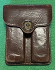 Vtg Post WW1 US 45 Automatic Pistol Magazine Leather Pouch, MP military police
