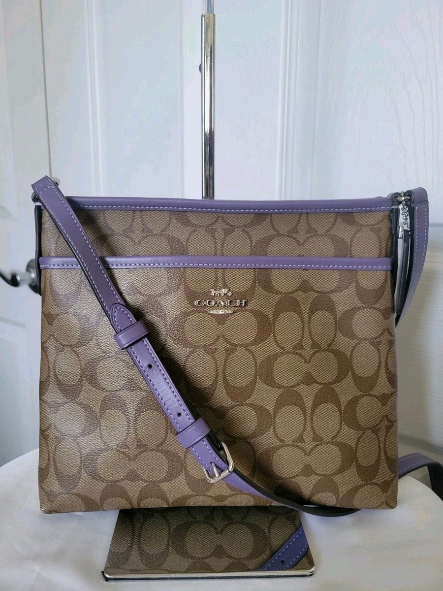 Coach File Shoulder Crossbody Bag in Signature Canvas F29210 Khaki