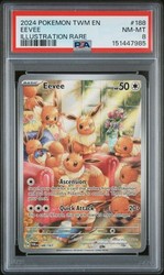 Eevee 188/167 Twilight Masquerade Illustration Rare Holo