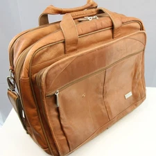 US Luggage New York Rolling Briefcase Suitcase With Laptop Sleeve Sholder Strap