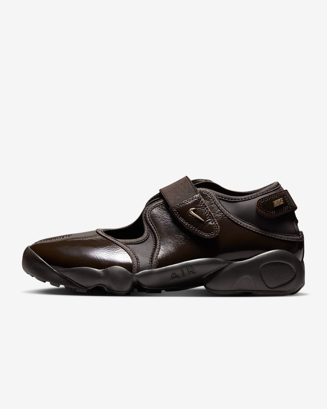 Nike Air Rift Velvet Brown Gold Womens Mary Jane Sneakers IB8954-200