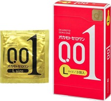 OKAMOTO 001 Condoms Large size 3pcs/ Box  2 Pack 