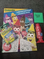 Crayola/Ltd. Edition/Retired Colors/8ct Crayon/ColorBook/Sharpener OrangeRed