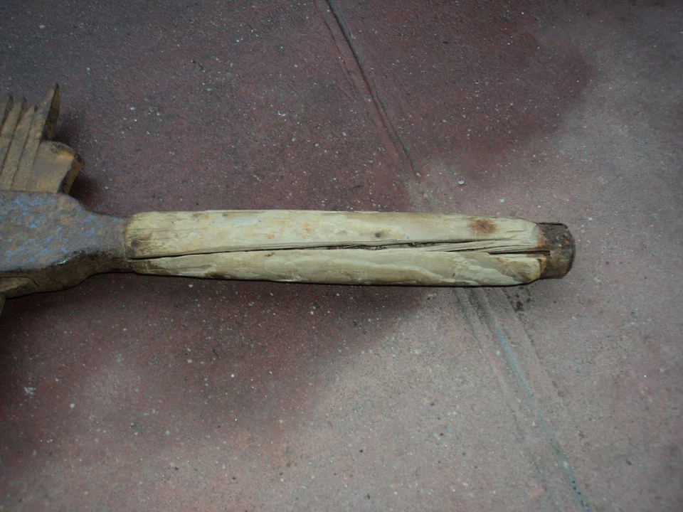 ANCIEN OUTIL MARTEAU DE CARRIER TRAVAIL PIERRE PEIGNE OLD TOOL HAMMER BOUCHARDE - Photo 4/4