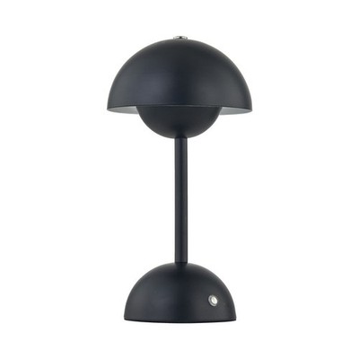 Schwarze LED wiederaufladbare Touch Tischlampe Nachttischlampe