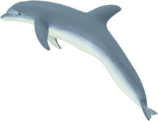 Bottlenose Dolphin Figurine - Lifelike 7.5" Plastic Model Figure - Fun Education