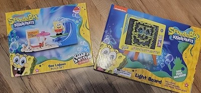 NEW~Spongebob Set~lightboard And Goo Lagoon Build Set~GREAT BIRTHDAY GIFT IDEA