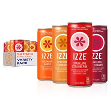 IZZE Sparkling Water Juice Beverage Blend, Dawn 8.4 Fl Oz Pack of 24