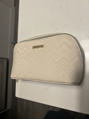 Delta One x Missoni Amenity Travel Kit White/Cream ZIG ZAG Bag 