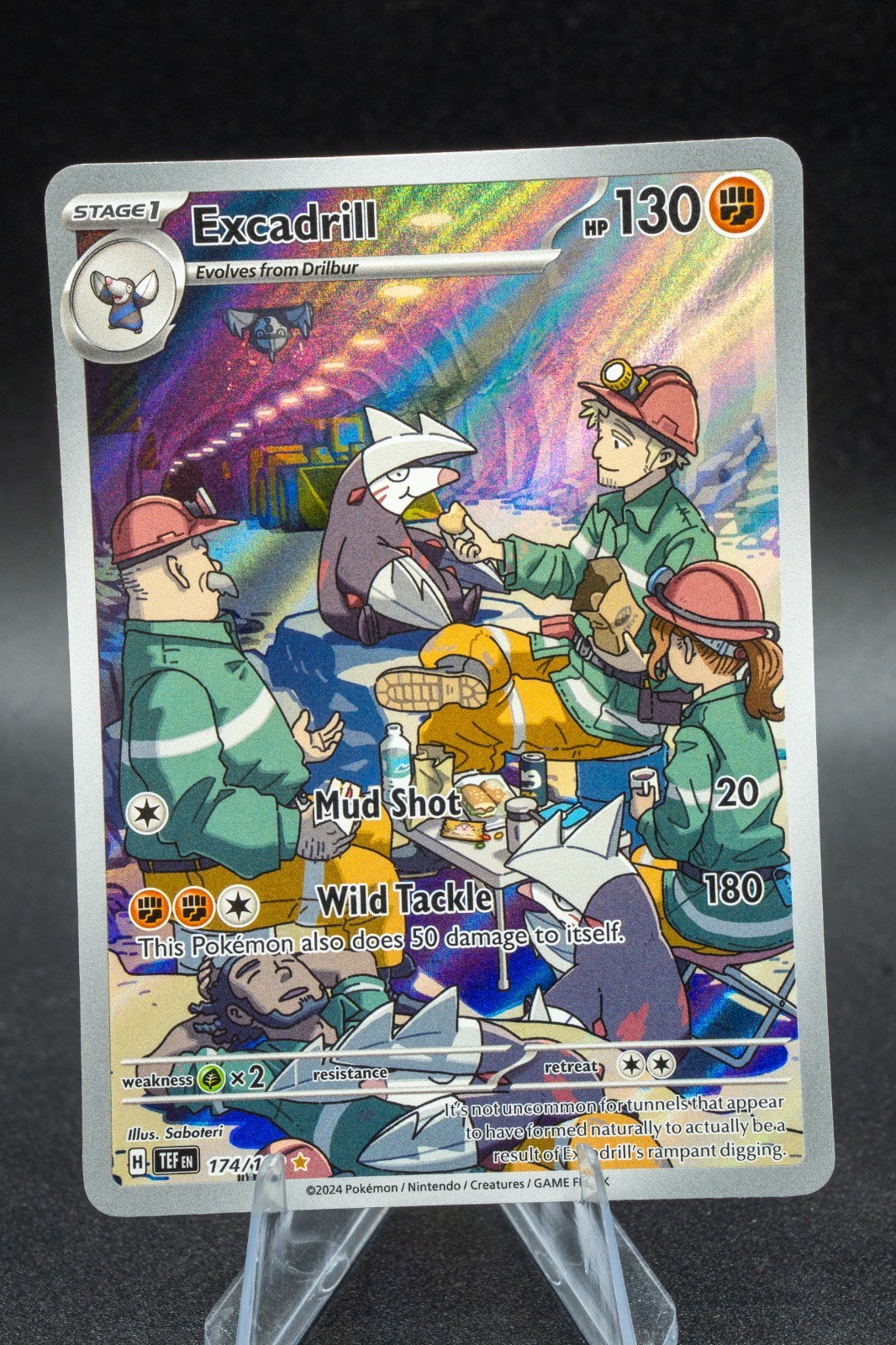 Excadrill #174/162 (Temporal Forces) SV05: TEF Pokémon *ILLUSTRATION RARE* NM ++