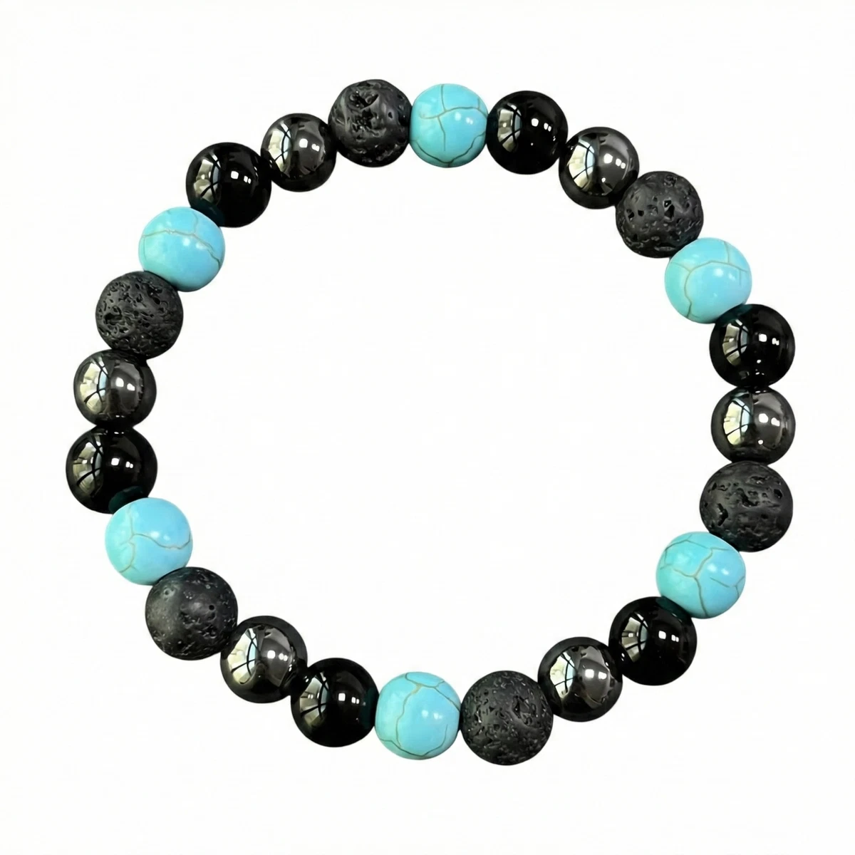 Bracciale da uomo blu turchese Bracciale uomo Bracciale