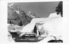 Mount Baker Washington  Mt. Baker Lodge winter lodge RPPC Postcard 25-11233