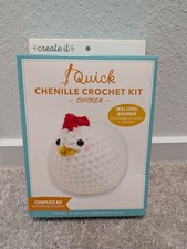 Create It Quick Chenille Crochet Kit Chicken ...