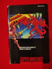 Super Metroid SNES Super Nintendo Cartridge w/ Manual Poster Insert No Box