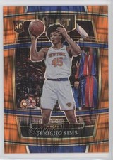 2021-22 Panini Select Concourse Orange Flash Prizm Jericho Sims #87 17ht