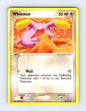 Whismur 82/101 Common Hidden Legends Pokemon Card Moderately Played