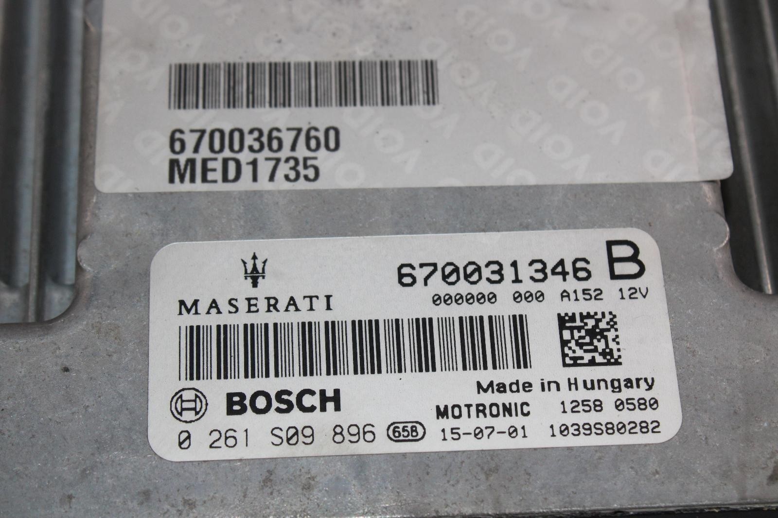 14-17 Ghibli 3.0L RWD Electronic Engine ECU ECM Cas Control Module Key Set PCM