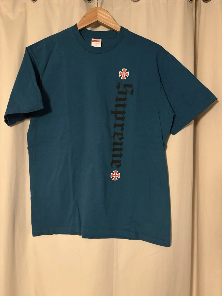 Supreme Size M Solid Regular Size Cotton T-Shirts for Men for sale