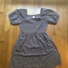 Universal Thread Top Dress Floral Short Sleeve Stretchy With Two Pockets Sm