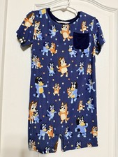 Little Sleepies 3t Shorty EUC NWOT Bamboo Romper Bluey Dance Mode