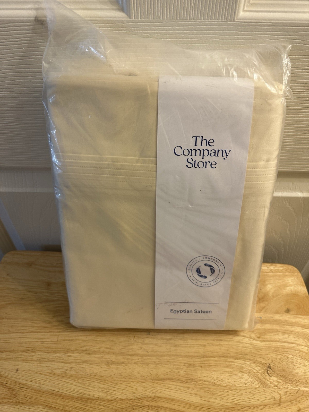 The Company Store Legends Hotel Pale Yellow 100% Cotton Sateen King Flat Sheet