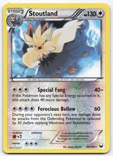 Stoutland 88/108 Dark Explorers Holo Rare Pokemon Card LP