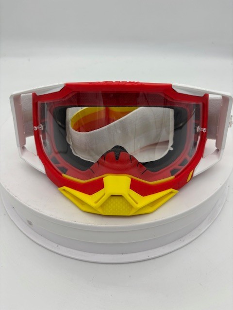 100% Racecraft 2 Goggles Mountain Bike & Motocross Goggles Arsham Red Clear Lens