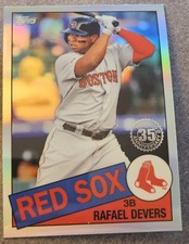 2020 Topps Chrome Rafael Devers 1985 Topps 35th Anniversary Refractor  - Red Sox