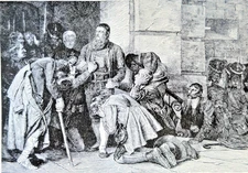 ANDREAS HOFER LED TO EXECUTION- 1894 Best Men and Famous Women Engraving Print