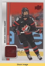2023 Team Canada Juniors Women's WC Red Foil Micah Zandee-Hart #46 READ 12l5