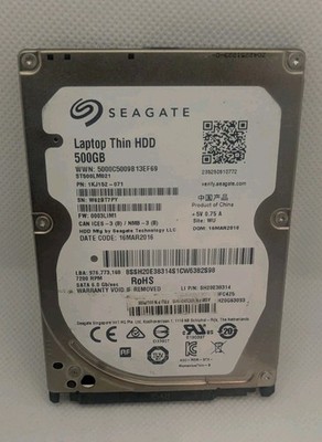 Tested Clean Seagate Laptop Thin ST500LM021 500GB 7200 RPM 32MB SATA 6.0Gb/s HDD