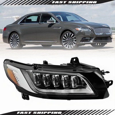 For Lincoln Continental 2017-20 Full LED Headlight W/O AFS Right Passenger Side