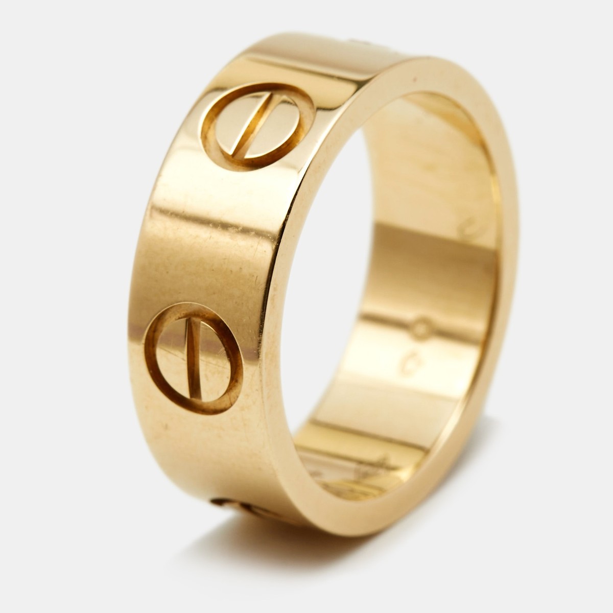 Cartier Love Ring small model 18K ゴールド CRB4218000 - LOVE ring, mini model, paved - Yellow gold