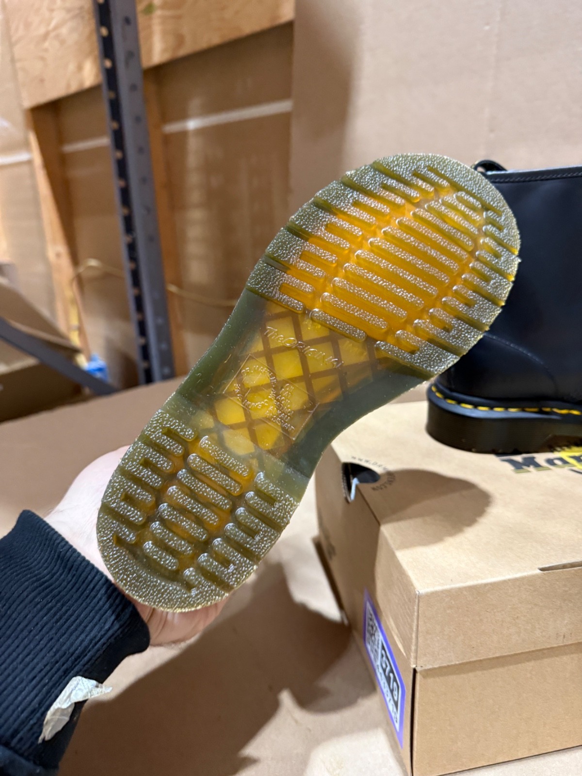 Dr. Martens 1460 Women's Original Smooth Leather Lace Up Boots - New, Size 5. thumbnail 2