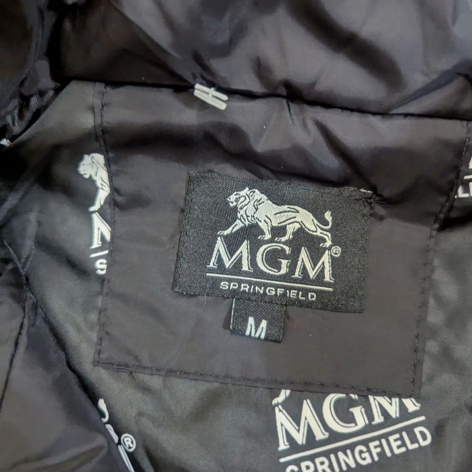 MGM Springfield NWT Black Puffer Vest Medium M - Image 4 of 4