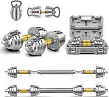 Ensemble D'Haltères Réglables - Set De Poids 20/30/40 KG, Haltère Barre Kettlebe
