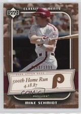 2005 Upper Deck Classics Classic Moments 599/1999 Mike Schmidt #CM-MS HOF 2k3