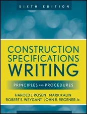 Construction Specifications Writing : Principles and Procedures P