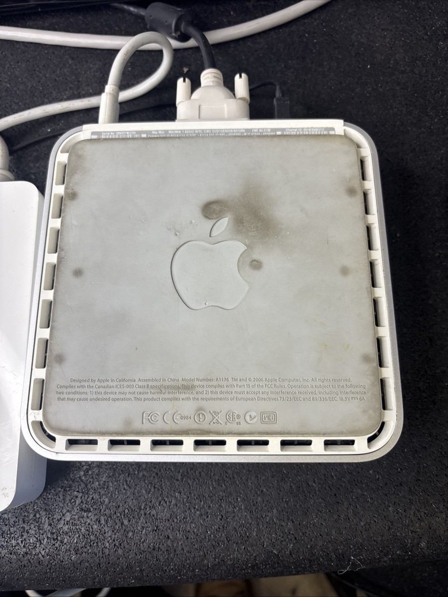 2006 Apple Mac Mini A1176 Intel Core Duo @1.66GHz 2GB RAM 80GB HDD