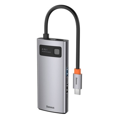 4-in-1 USB-C Hub   PD, HDMI, USB 3.2/2.0, Metall