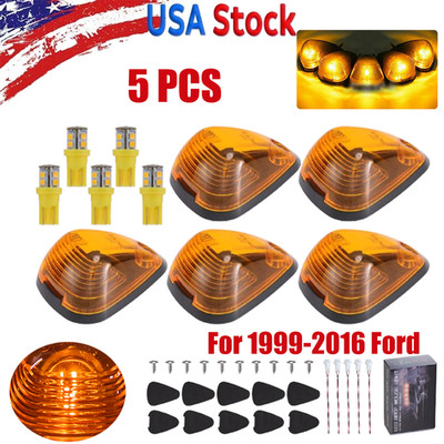 LED Cab Roof Marker Running Lights For 1999-2016 Ford F250 F350 F450 Super Duty