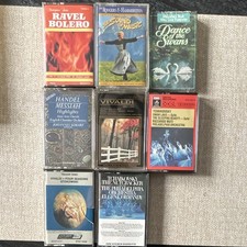 Ravel Bolero Classical Cassette Lot Vivaldi Four Seasons Handel Messiah 