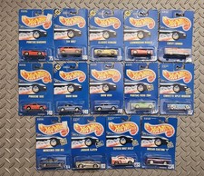 VTG Lot of 14 Mattel Hot Wheels Blue Cards 1990 1991 1992